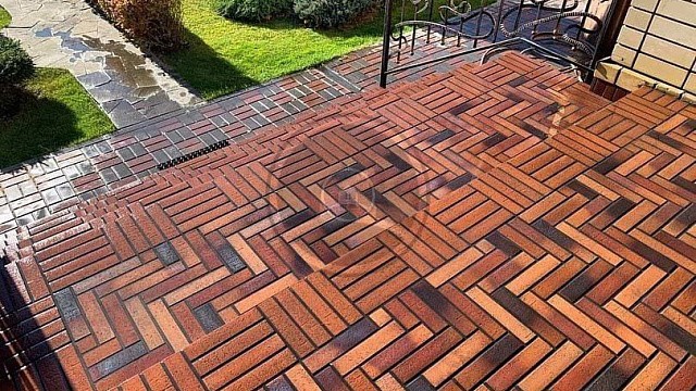 , stroeher, trotuarnaya_plitka, korichnevo_krasnyy, landshaftnyy_dizayn