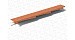 Планка фронтонная левая  Decra Cl терракота