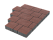 Тротуарная плитка Новый город «Бордовый» 40 мм