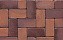 Тротуарная клинкерная брусчатка Muhr №04SG Rotbraun-bunt spezial gerumpelt, 200*100*52 мм