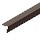 Угол сайдинга наружный 50х50мм (Тёмно-коричневый (RR32))