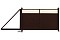 Ворота откатные Эстет Плюс 2,0х3,5 RAL 8017/1014