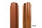 Штакетник П-образный B фигурный 0,45 Print Twincolor Golden Wood