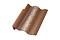 Боковая цементно-песчаная черепица Braas Адриа левая, коричневый